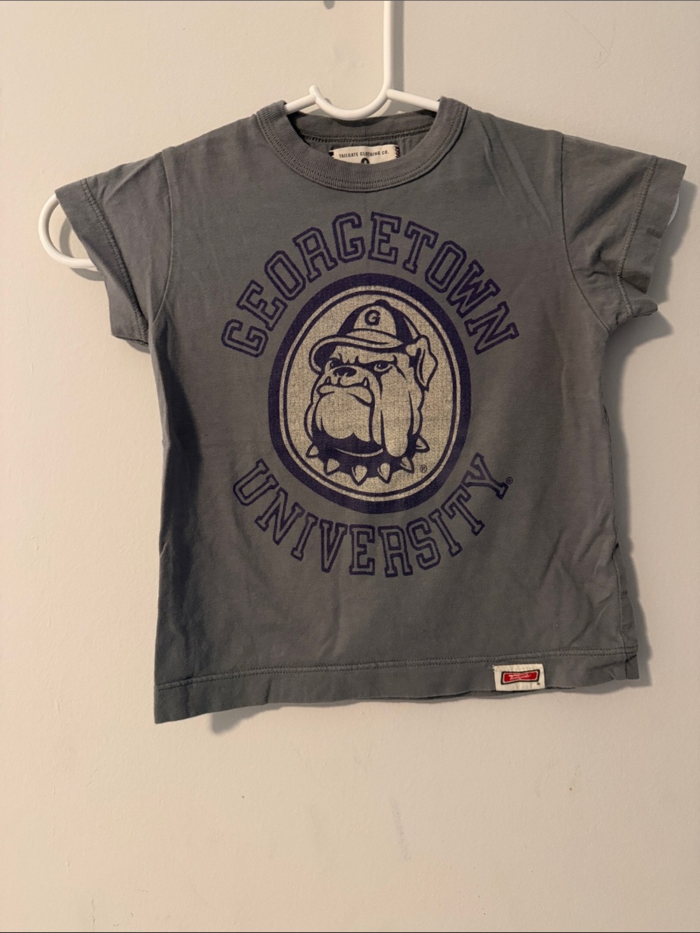 Georgetown University Kids Gray Graphic Tee - Bulldog Logo